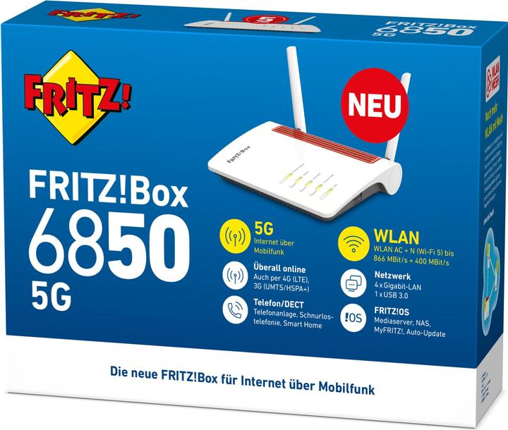 Actual product image AVM FRITZ!Box 6850 5G