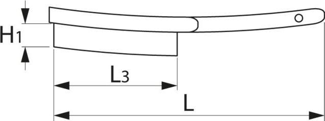 Actual product image Lessmann Fillet weld brush length 290 mm 0.35 mm VA steel wire crimped 3 rows (0.35 mm)