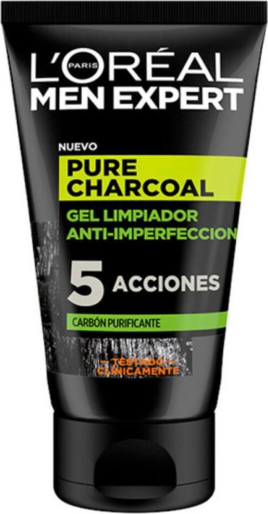 L'Oréal Paris L'Oreal Paris Men Expert Pure Charcoal Gel Limpiador 100 ml (Schaum, 100 ml)