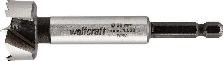 Produktbild wolfcraft wolfcraft 1 Forstnerbohrer Schaft 6-kant ø26x90mm (8 mm)