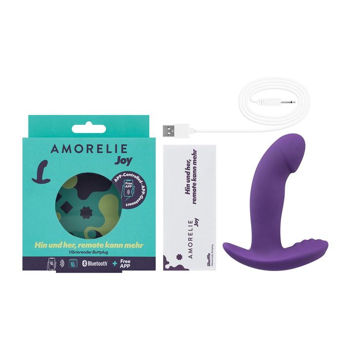 Actual product image Amorelie Shuffle app-controlled anal & G-spot vibrator