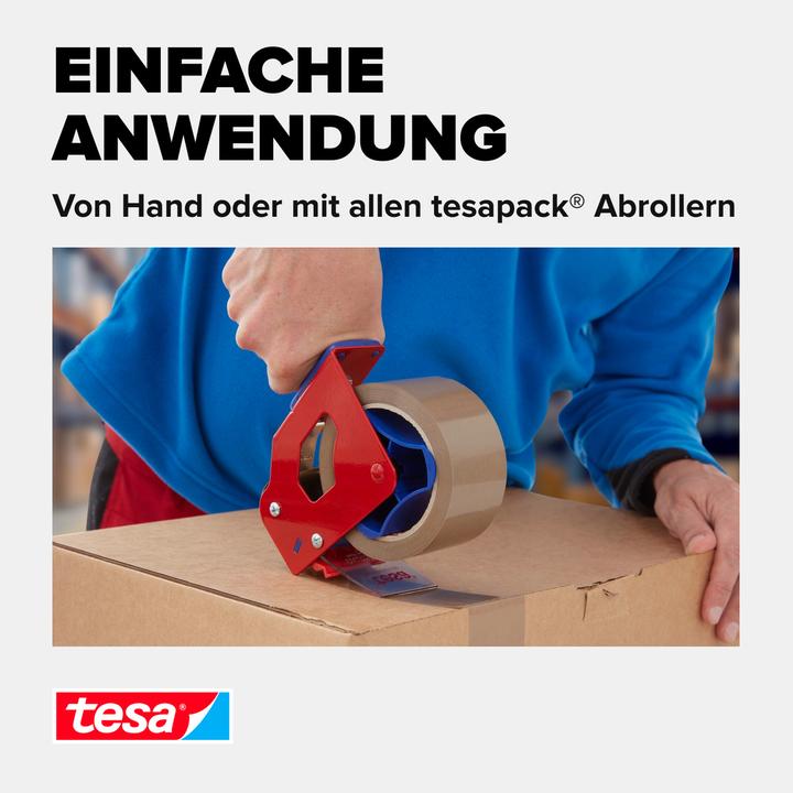 Produktbild tesa tesapack ULTRA STRONG Paketklebeband - PVC Packband für festes Verpacken und sicheres Bündeln (50 mm)