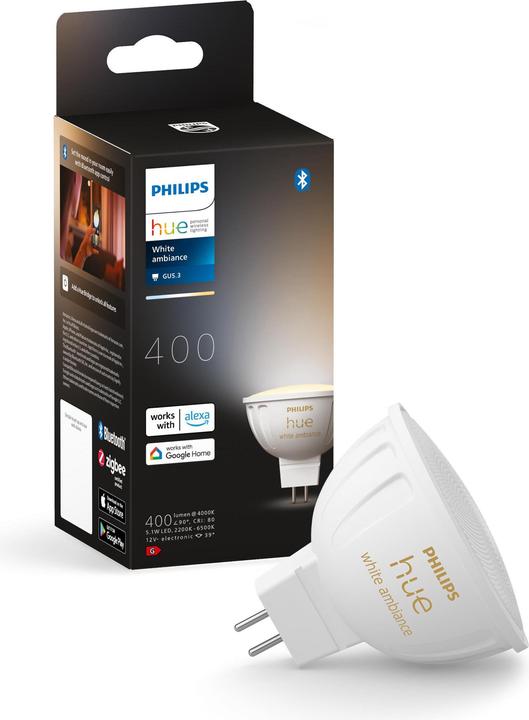 Actual product image Philips Hue White Ambiance (GU5.3, 5.10 W, 400 lm, 1 x, G)