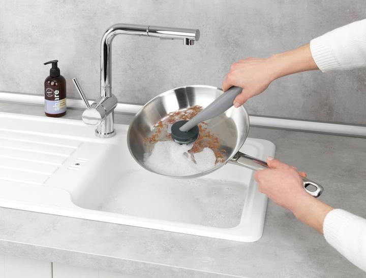 Immagine prodotto Wenko Spazzola per lavare i piatti in piedi Piedo grigio (1 pz.)