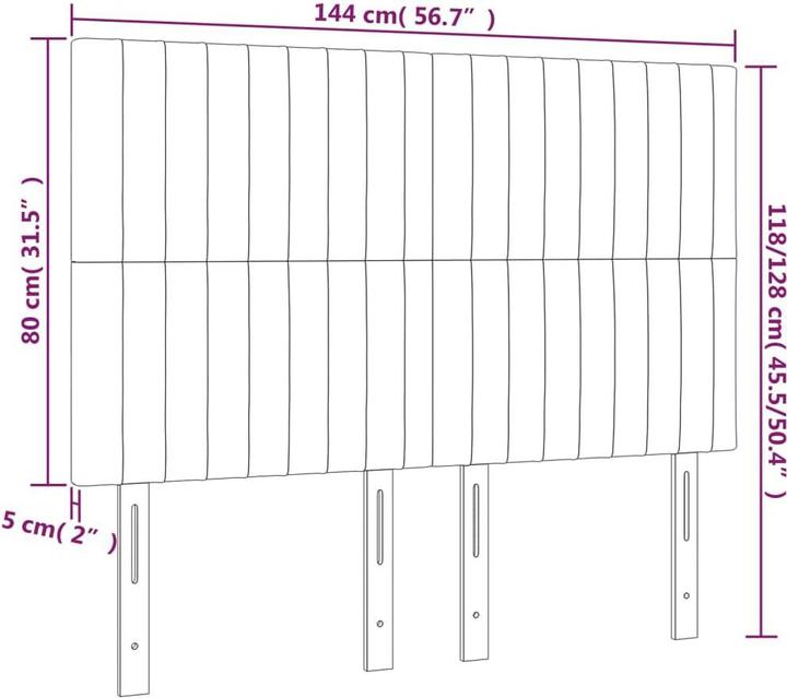 Actual product image VidaXL Carolin (144 x 5 x 128 cm)