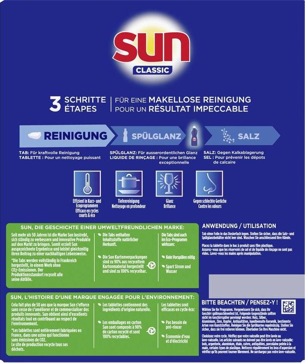 Immagine prodotto Sun Schede 1in1 (Compresse, 105 Cicli di lavaggio)
