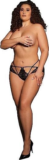 Actual product image Le Désir LÈna - Brief with Adjustable Sliders and Golden Details - Plus Size (XXL)