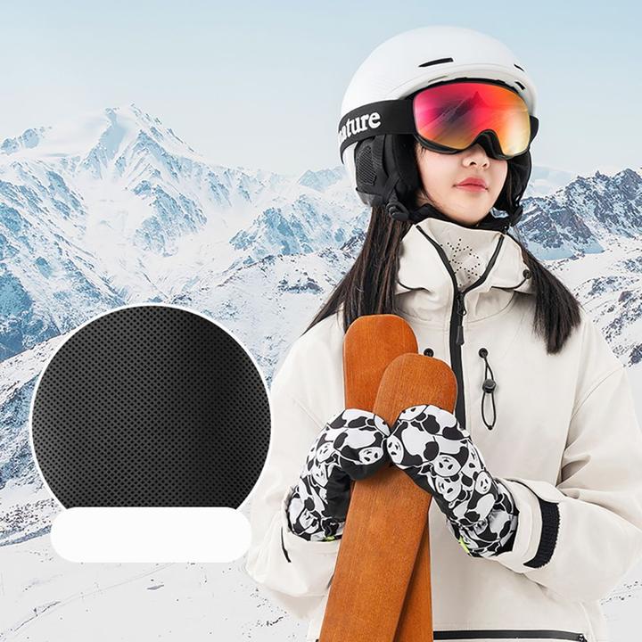 Image du produit Qunature The others Panda Heat Transfer Ski Gloves Kids Size S - Black/White (S)