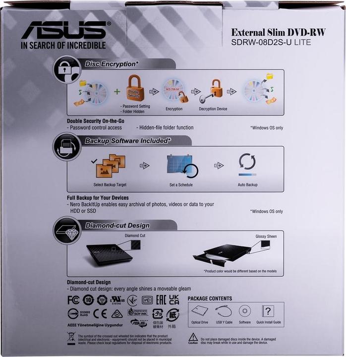 Immagine prodotto ASUS SDRW-08D2S-U Lite (Masterizzatore DVD)