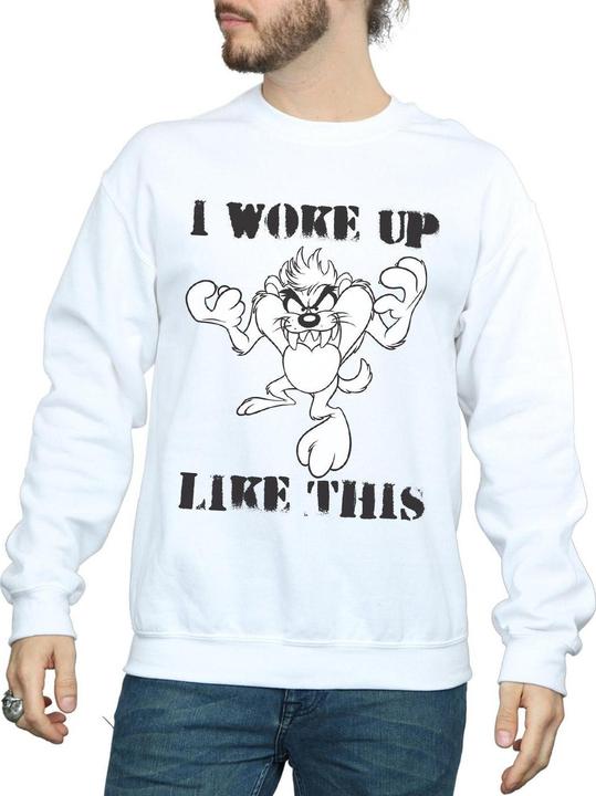 Actual product image Looney Tunes Mens Taz I Woke Up Like This Sweatshirt (XXL)