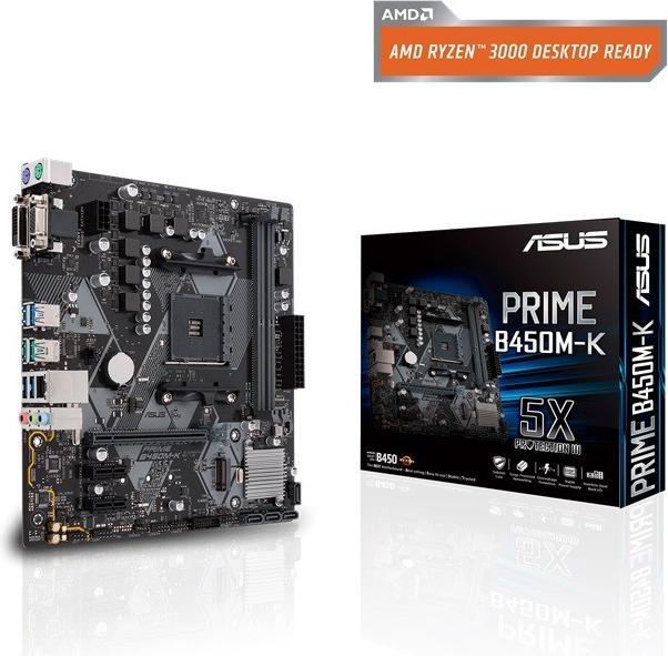 Productafbeelding ASUS PRIME B450M-K II, AMD B450 moederbord - Socket AM4 (AM4, AMD B450, mATX)