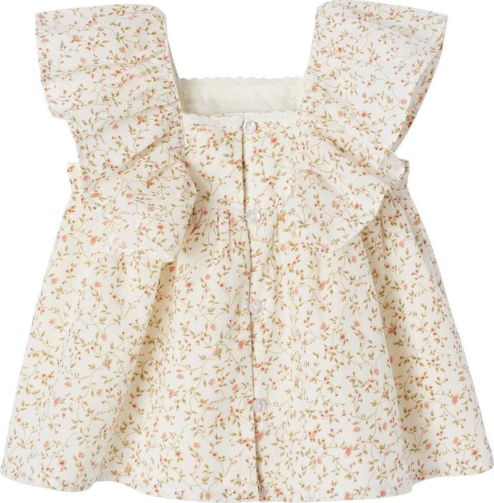 Actual product image Vertbaudet Festliches Mädchen Baby Blumenkleid mit Schmetterlingsärmeln (80)