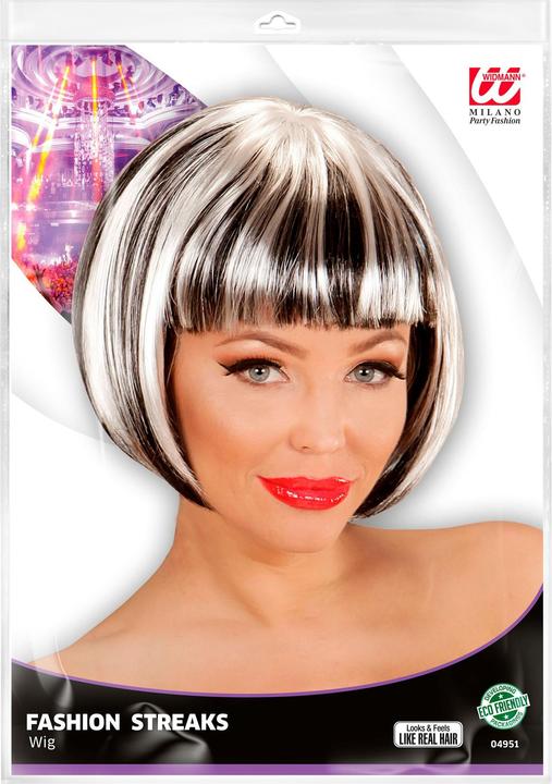 Immagine prodotto Widmann FASHION STREAKS PERÜCKE SCHWARZ-WEIss in Polybag