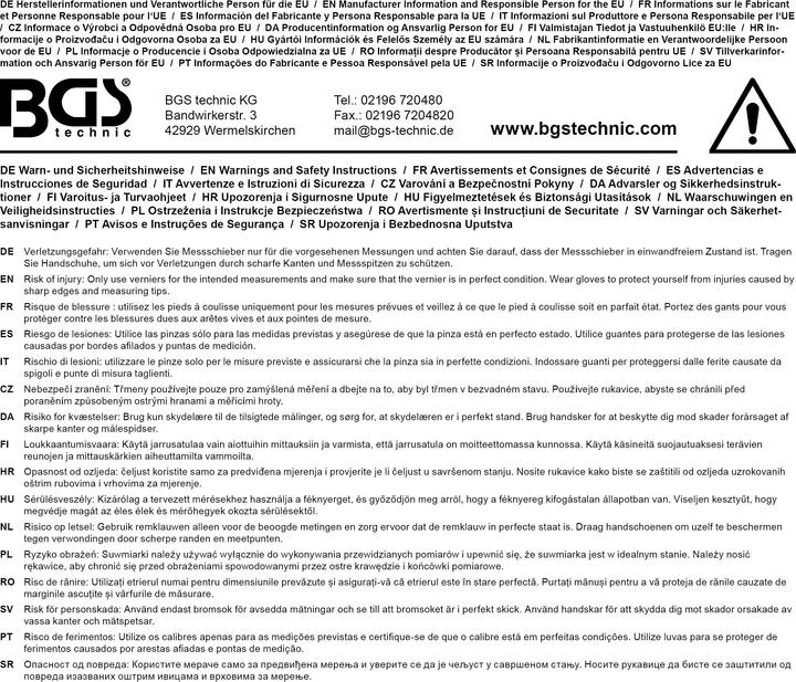 Produktbild BGS Reifenprofiltiefen- & Bremsbelagstärken-Messgerät