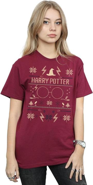 Immagine prodotto Christmas Pattern Maglietta Ampia Donna (L)