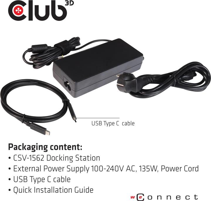 Immagine prodotto Club 3D CSV-1562 (USB-C, 5 Porti)