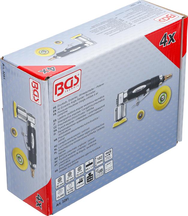 Actual product image BGS Air Eccentric Angle Sander / Burnisher (Eccentric grinder)