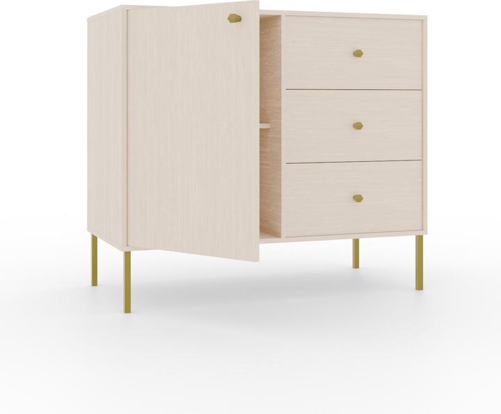 Actual product image ADRK Furniture Tili 1D 3S chest of drawers (83.5 x 41 x 74 cm)