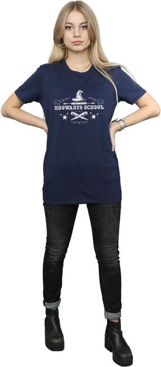 Actual product image Womens/Ladies Hogwarts First Year Cotton Boyfriend T-Shirt (XL)