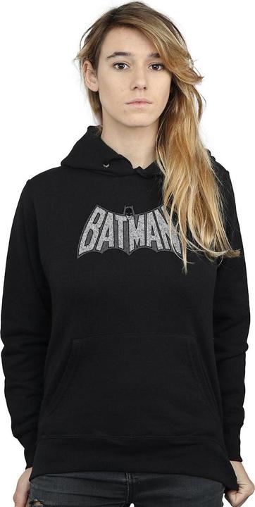 Immagine prodotto Batman Retro Crackle Logo Felpa con Cappuccio Donna (L)