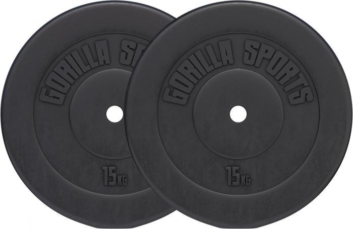 Image du produit Gorilla Sports Plaques de poids (2 x 15 kg)