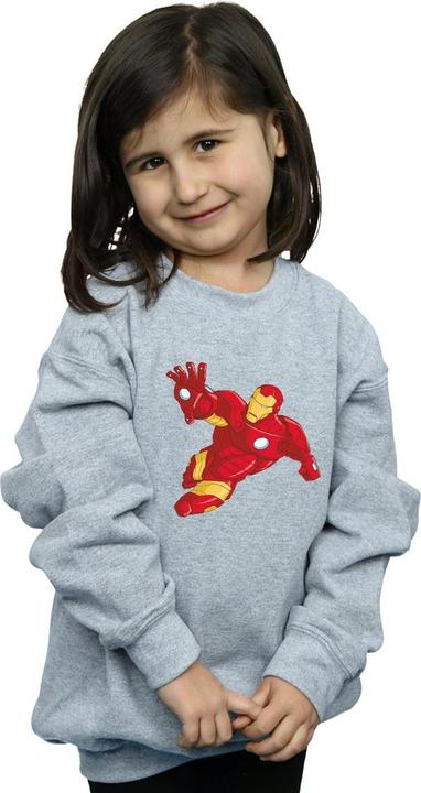 Actual product image Girls Iron Man Simple Sweatshirt (152, 158)