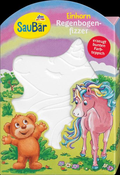 Produktbild dm SauBär Kinder Badezusatz Regenbogen Badefizzer Einhorn (Badekugeln)