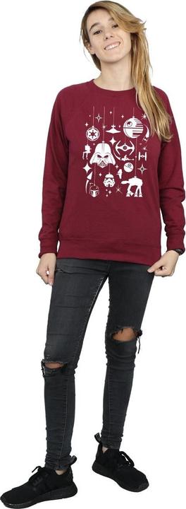 Actual product image Star Wars Womens/Ladies Christmas Decorations Sweatshirt (XL)