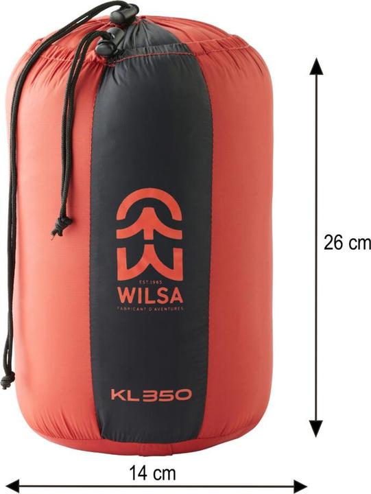 Actual product image Wilsa Sleeping bag "KL 350" (215 cm)