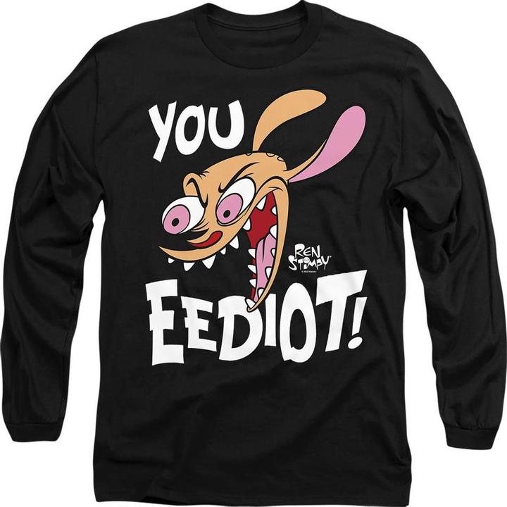 Immagine prodotto Ren & Stimpy You Eediot! Maglietta Adulto Unisex (S)