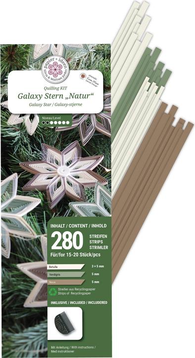 Immagine prodotto Papier+ideen Set per quilling "Stelle della galassia naturale