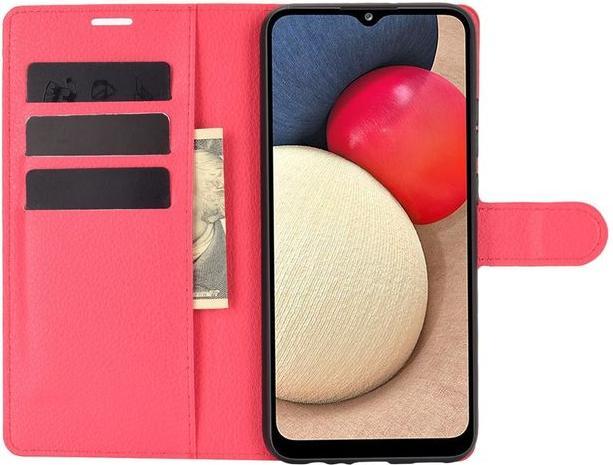 Productafbeelding MU Classic Litchi Leren Boekomslag Serie (Samsung Galaxy A02s)