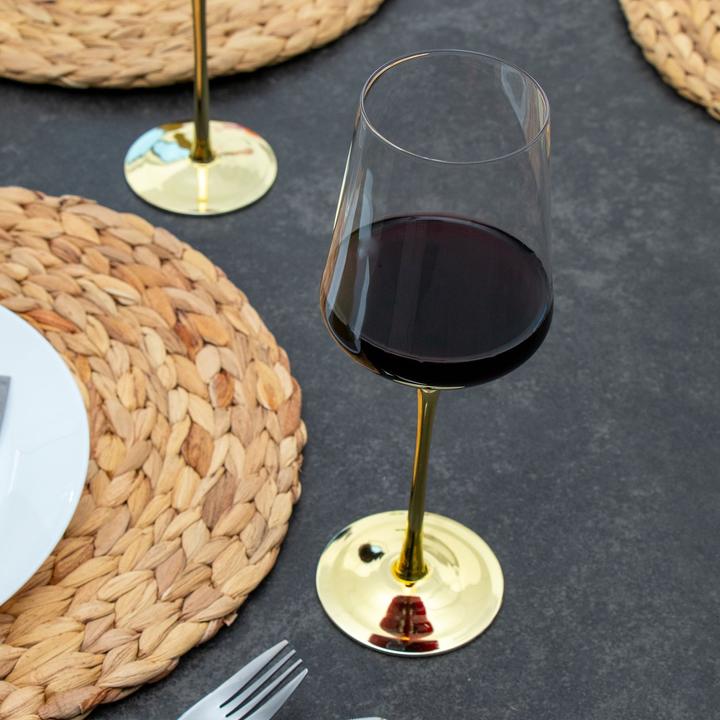 Actual product image Intirilife Wine glass set for red wine white wine (38 cl, 6 Glasses, White wine glasses, Red wine glasses, Wine glasses set)