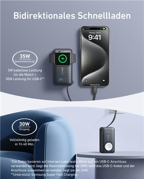 Immagine prodotto Anker MagGo (10000 mAh, 35 W, 35 Wh)