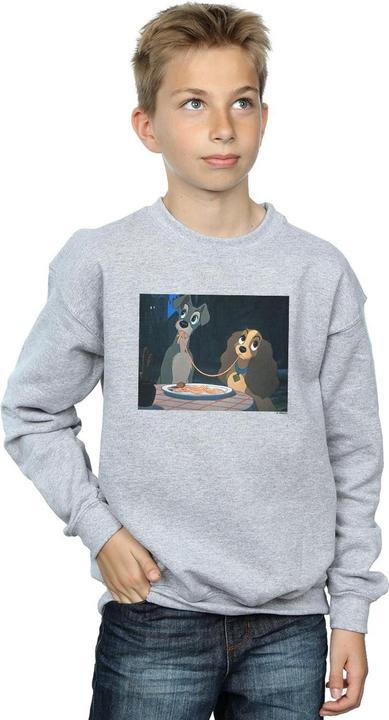 Actual product image Disney Boys Lady And The Tramp Spaghetti Slurp Sweatshirt (140, 146)