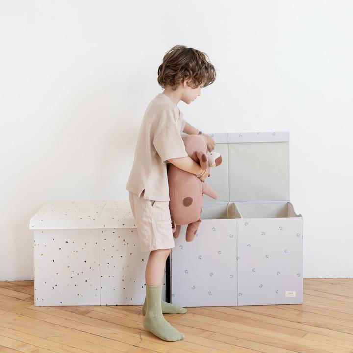 Productafbeelding 3 Sprouts Gerecyclede opvouwbare speelgoedkist - Bosbes/Taupe