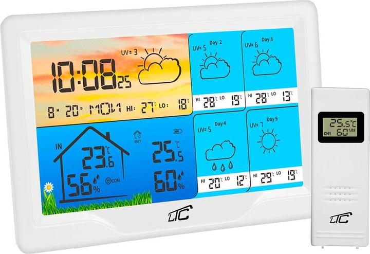 Produktbild Lasmex SMART Wetterstation mit Farbdisplay Weiss TUYA LTC