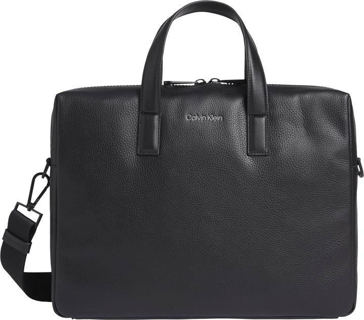 Calvin Klein Aktentasche CK Must Laptop Bag SP23 (49% POLYURETHANE, 51% RECYCLED POLYESTER)
