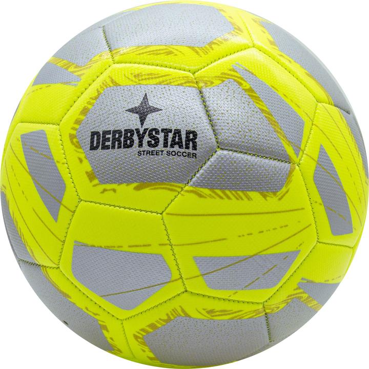 Actual product image Derbystar Street Soccer football size 5 silver/yellow
