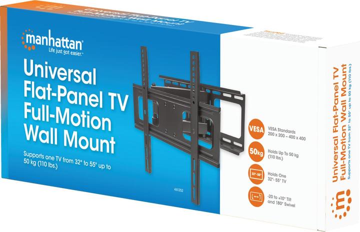 Produktbild Manhattan TV Wandhalterung (Wand, 55", 50 kg)