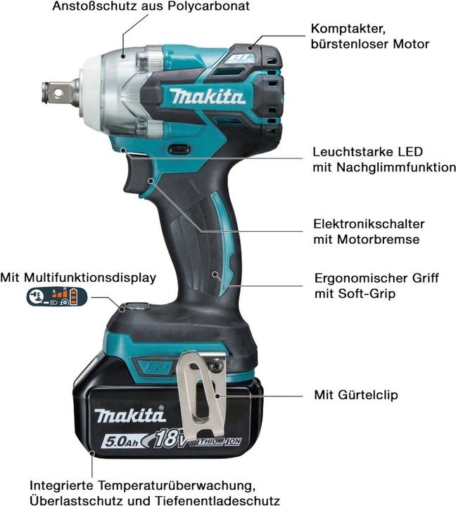 Produktbild Makita DTW285RTJ (Akkubetrieb)