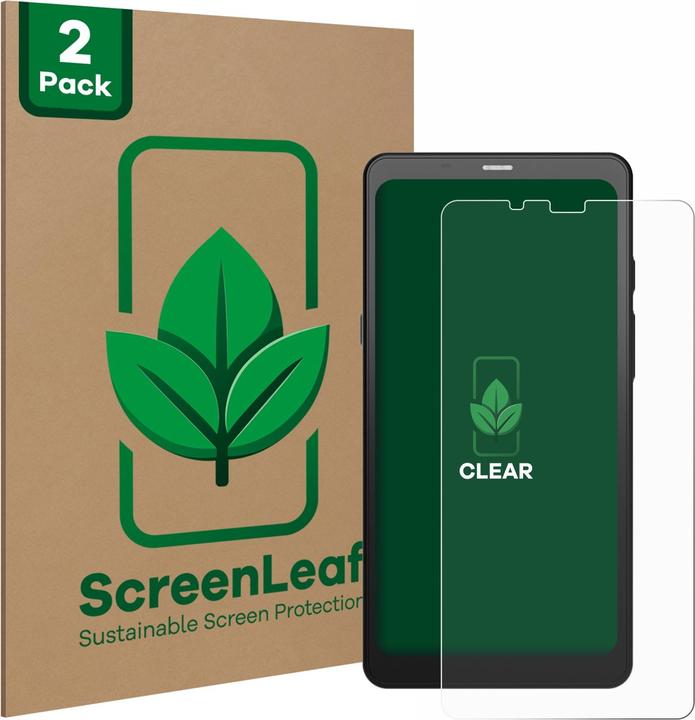 Actual product image ScreenLeaf Protective film sustainable screen protector screen protector film clear transparent