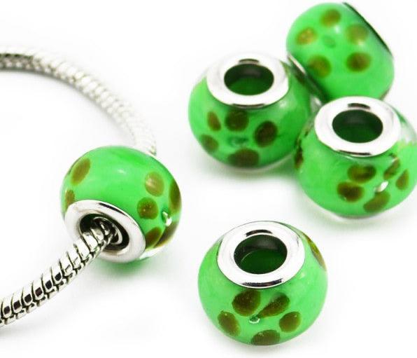 Produktbild Hermex Bead Perle versilbert 925 - Silbrig Grün (925er Silber)