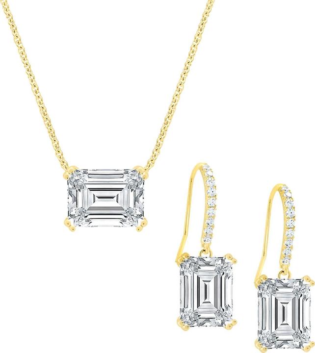 Actual product image Candy Cecil jewellery set, 925 sterling silver, gold-plated (925 Sterling silver, 18k gold-plated)