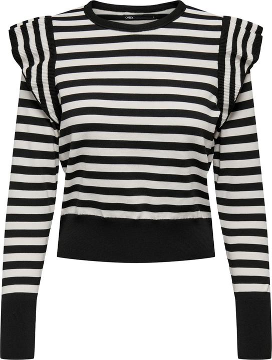 Only Gestreifter Strickoberteil (XS)