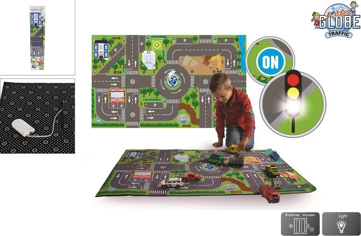 Produktbild Kids Globe Traffic Play Dress Verkehr mit LED-Ampeln (120 x 72 cm)