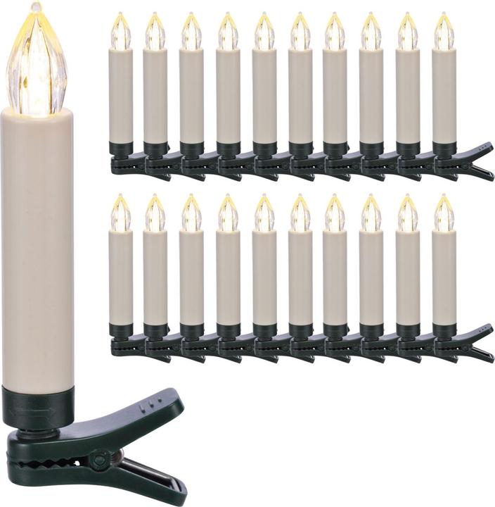 Actual product image Holy Wireless LED Christmas tree candles with remote control, set of 20, white (20 x)