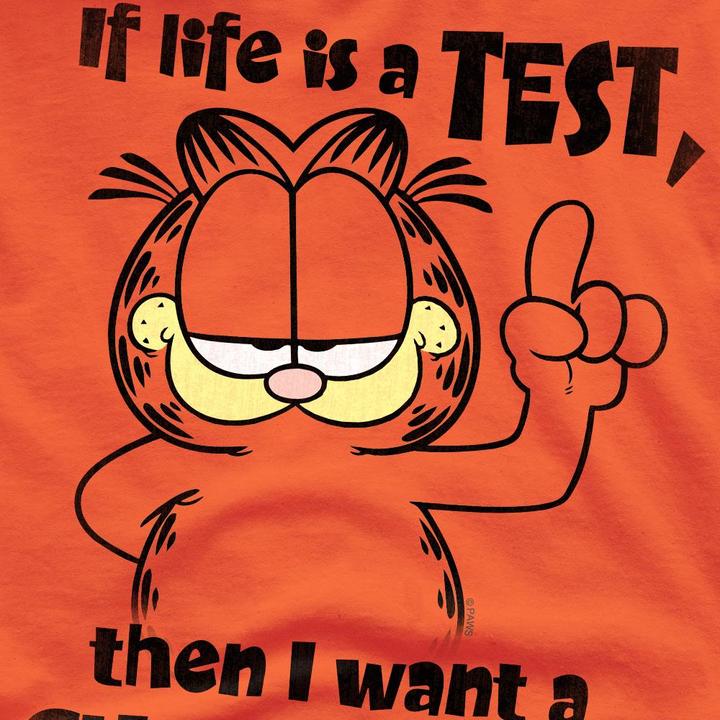 Immagine prodotto Garfield Cheat Sheet Maglietta Uomo (4XL)