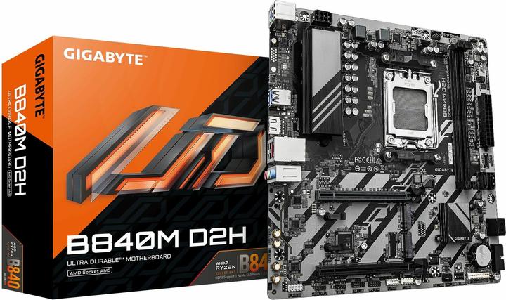 Actual product image Gigabyte B840M D2H (AM5, AMD B840, mATX)