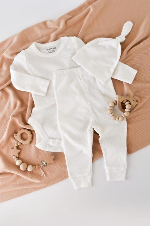 Produktbild BabyCosy Set. Hose. Body langarm. Mütze (74)